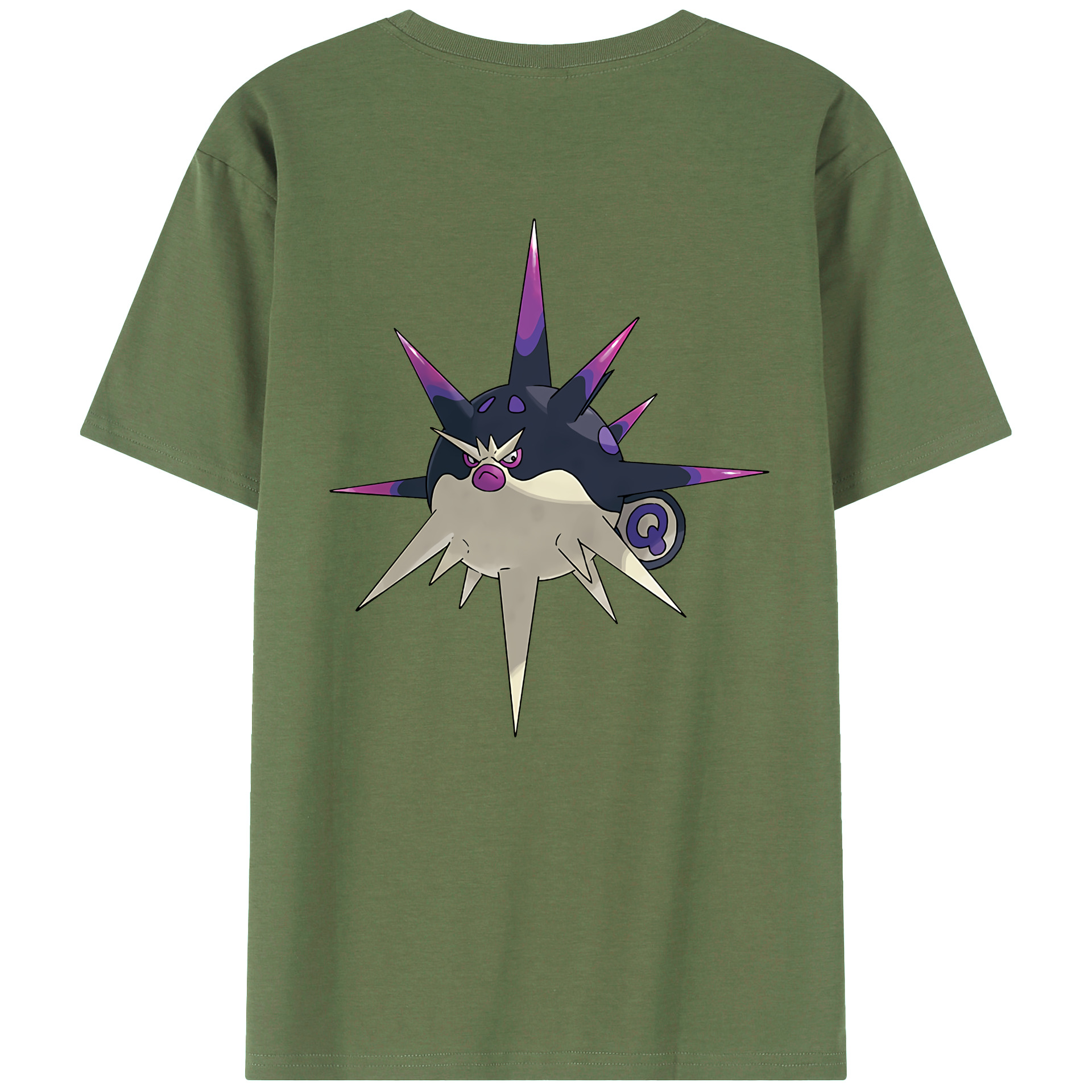 （画像用） ポケットモンスター Pokémon 綿100％ メンズ半袖Tシャツ（バックプリント） 通気性